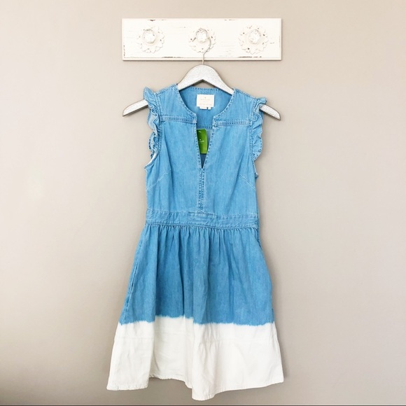 kate spade dip dye denim dress
